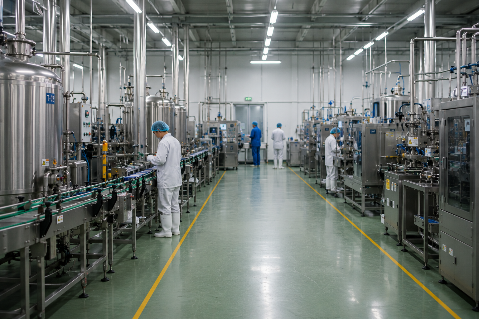 Food manufacturing facility for Korea export preparation