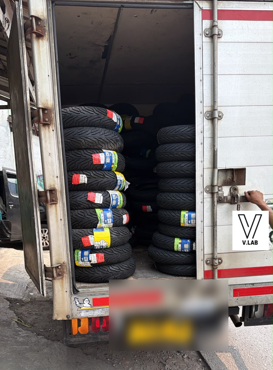 Selected motorcycle tire sizes reviewed by VLAB Indonesia