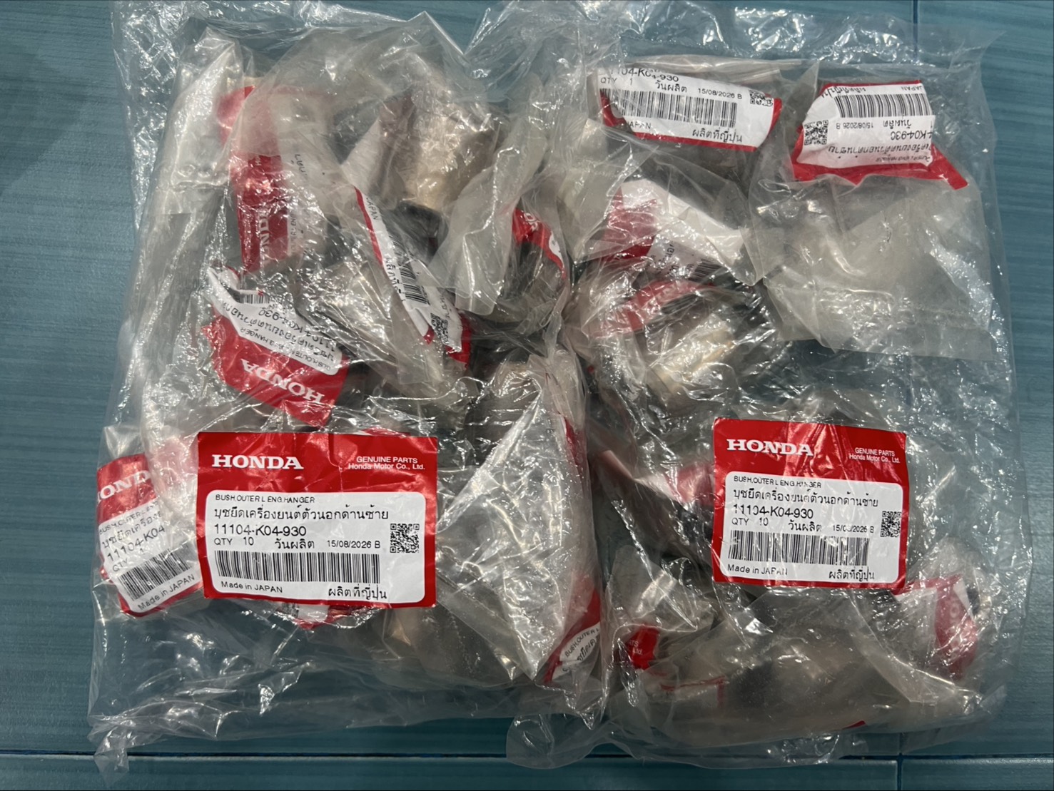 Honda Genuine Part marked Made in Japan supplied through Thailand